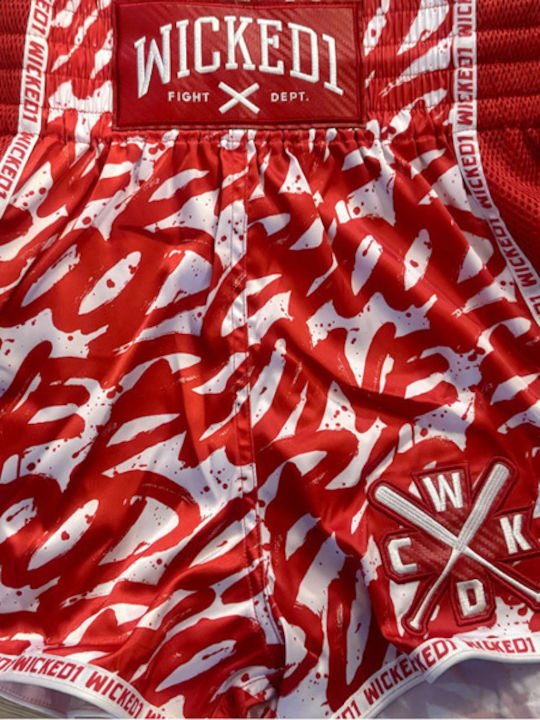 Wicked1 Shorts Kick/Thai-Boxen Rot