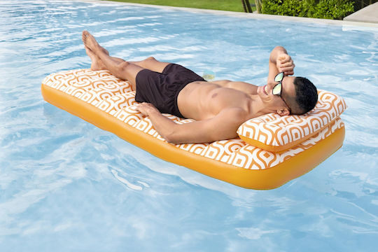 Bestway Aufblasbare Pool-Matratze Orange 183x84cm