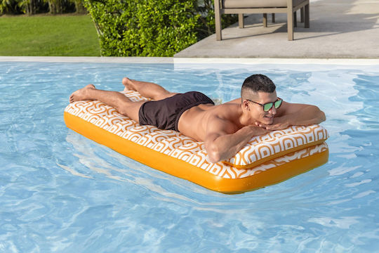 Bestway Aufblasbare Pool-Matratze Orange 183x84cm