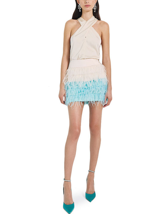 Mini Rock Ecru - Sky Blue