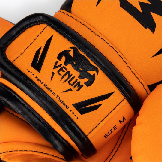 Venum Elite Kids Boxing Gloves for Match Orange