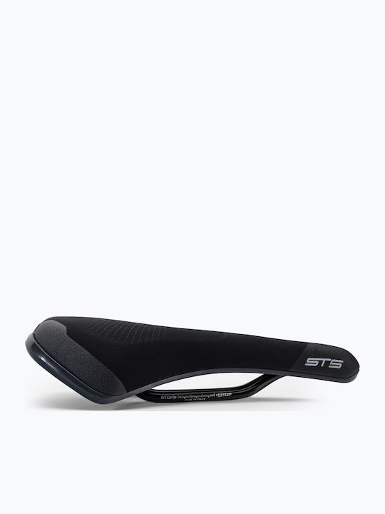 Selle Italia St 5 Flow L Σέλα Ποδηλάτου Μαύρη με Gel 276 x 165 mm