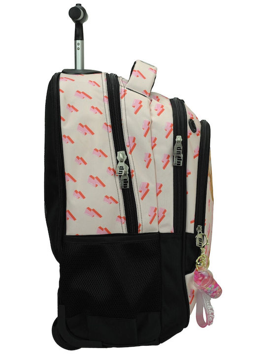 Back Me Up School Bag Trolley Elementary, Elementary Pink with Water Bottle Holder