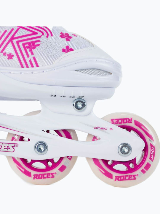 Roces Jokey 3.0 Inline Αυξομειούμενα Rollers Λευκά Παιδικά