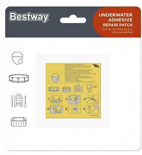Bestway 62091 Self-adhesive Patch Kit 6.5 X 6.5 Cm 10 Pieces