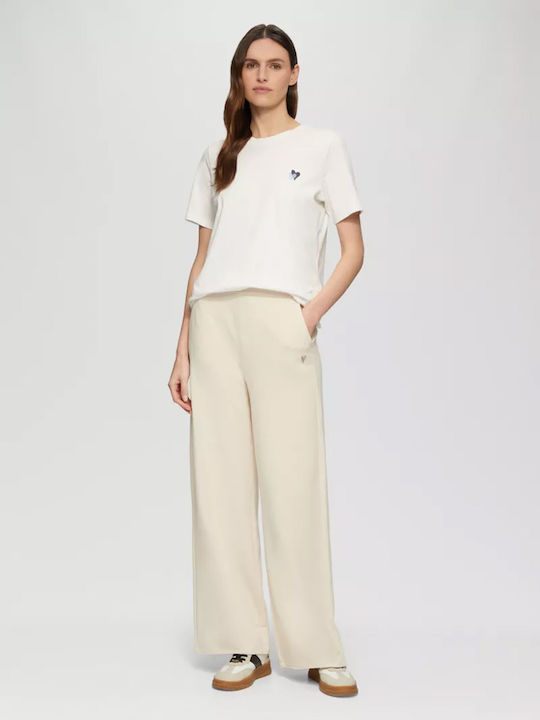 Women's Fabric Trousers Beige