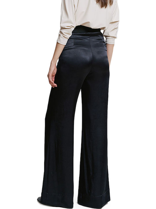 Access Women's High Waist Fabric Palazzo Pants Wide Black Access Women's High Waist Fabric Palazzo Pants Wide Black