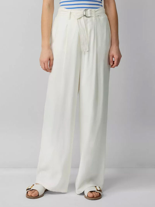 Women's Fabric Trousers White