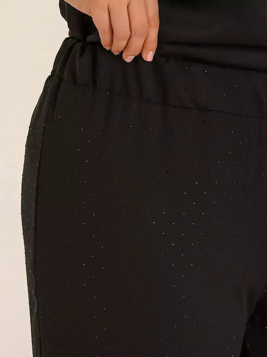 Women's Fabric Trousers Black