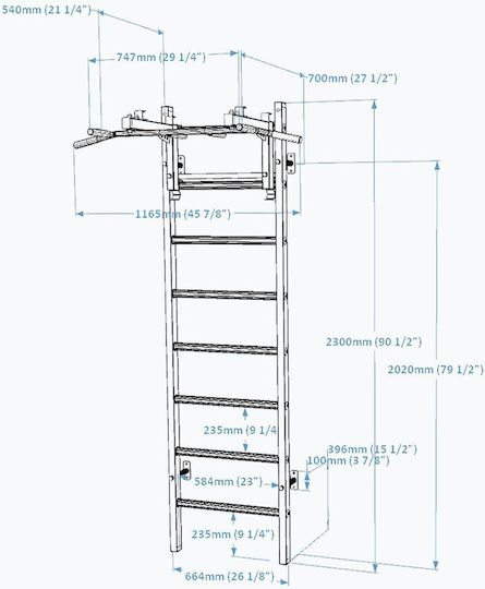 BenchK 231W Πολύζυγο για Χρήστη έως 150kg