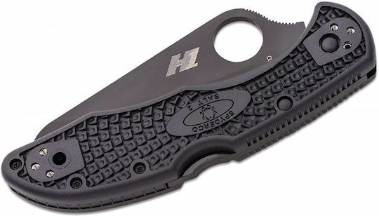 Spyderco Salt 2 Джобно ножче с механизъм за заключване Черен в Калъф