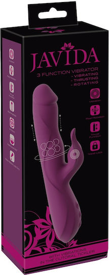 Javida Vibrator Kaninchen mit Fernbedienung 26.3cm Lila