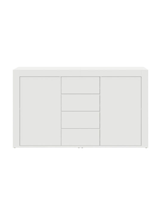 Sideboard Wooden with Drawers White 120x36x69cm