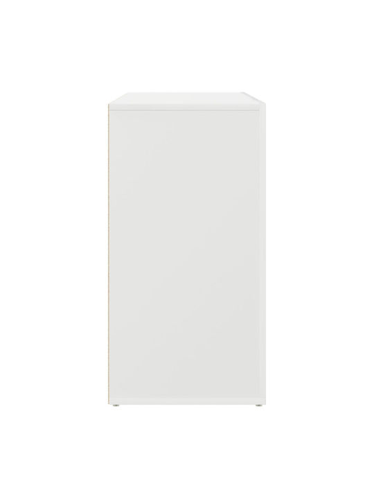 Sideboard Wooden with Drawers White 120x36x69cm