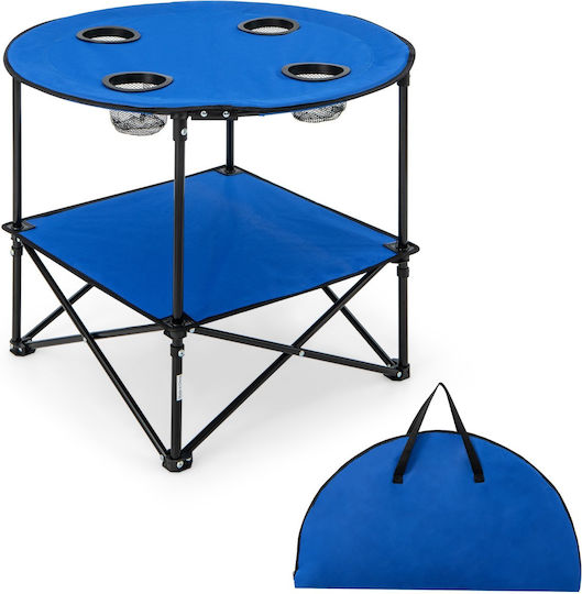 Costway Tabelle Metall für Camping Klappbar 72cm Rosa
