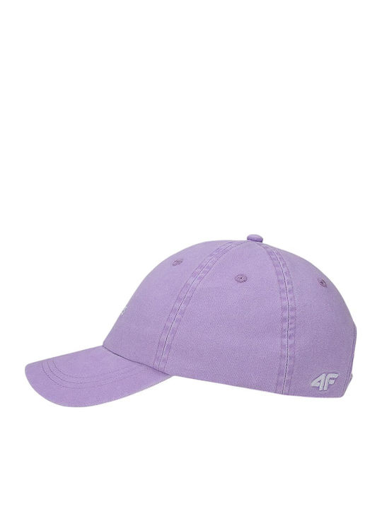 4F Kinderhut Jockey Stoff Lila