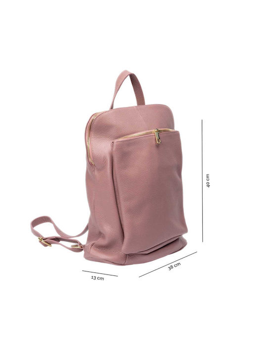 Leder Damentasche Rucksack Rosa