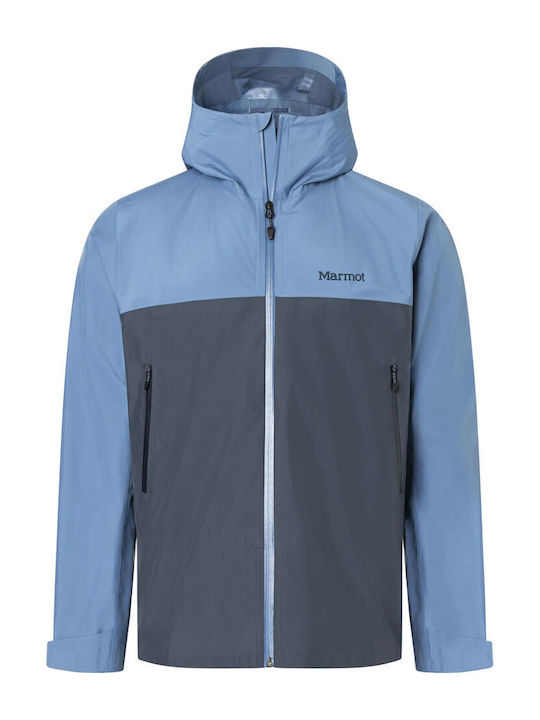 Minimalist Jacket Waterproof and Windproof Navy Blue
