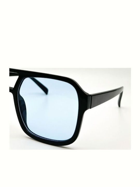 Looks Style Eyewear Unisex Γυαλιά Ηλίου με Μπλε Κοκκάλινο Σκελετό και Μπλε Φακό 74aet-98062