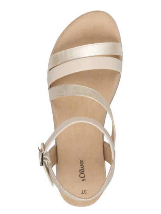 Women's Flat Sandals Anatomic in Beige Color