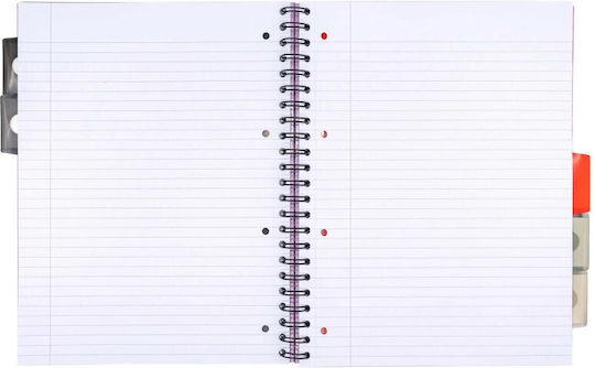 Pukka Pad Spiral Notebook Ruled A4 200 Sheets 5 Subjects Multicolour 1pcs