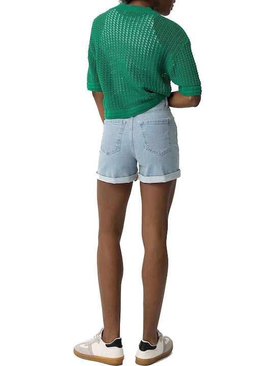 Tiffosi Damen-Jean Hohe Taille Shorts C20