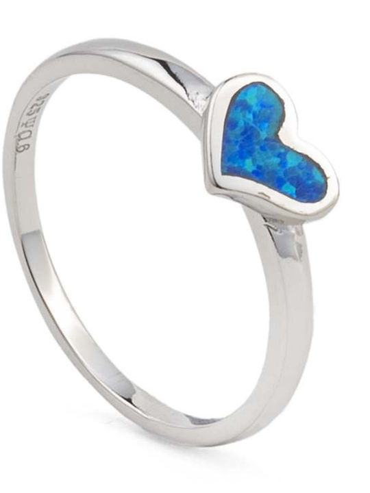 George Art Jewels Γυναικείο Δαχτυλίδι με Πέτρες από Ασήμι