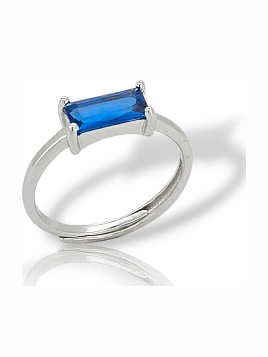 Mentzos Damen Ring mit Steinen aus Silber