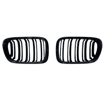 BMW E46 1998-2003 Coupe Double Glossy Grilles 2pcs