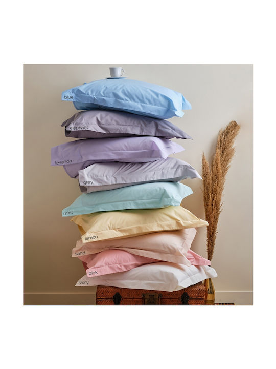 Cokitex Melody Pillowcase Set Oxford Ivory 50x70cm.