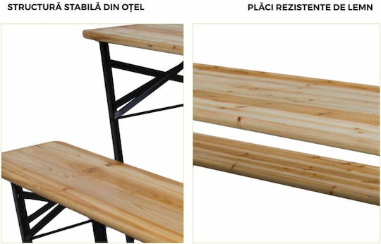 Heinner Garten- und Outdoor-Möbelsets 3 Stück Speisesaal