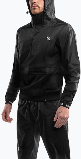 Costum de saună cu glugă Hayabusa Pro negru mărimea L