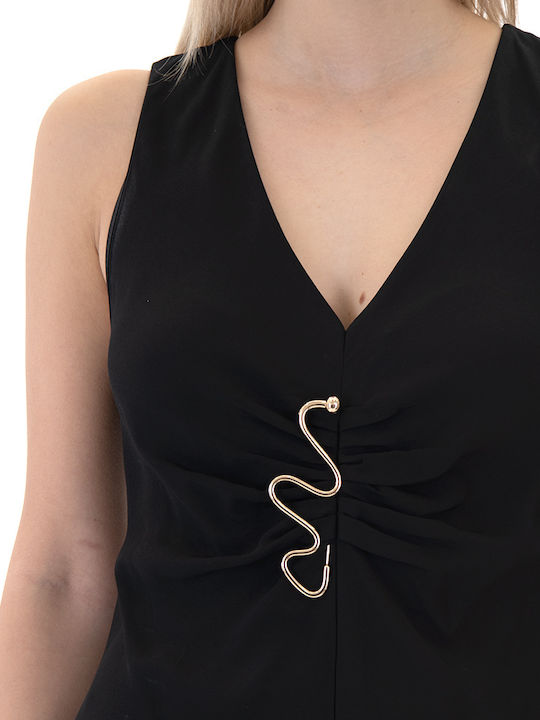 Καλοκαιρινό Maxi Βραδινό Φόρεμα Μαυρο (black)