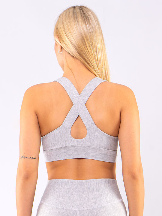 Women's Sports Bra without Padding Grey