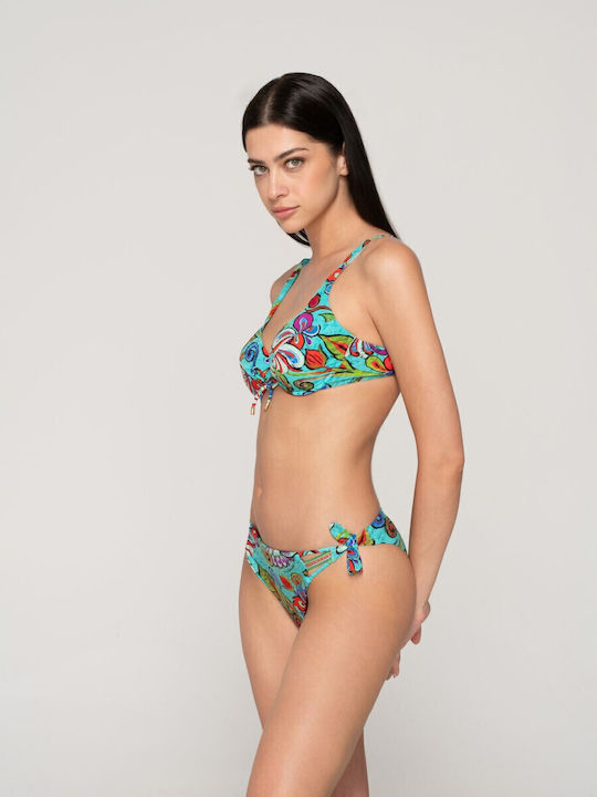 Bikini Slip with Ties Multicolor