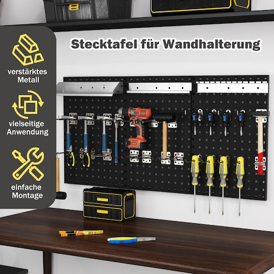 Costway Durchbrochener Rücken 60x40cm 1Stück TA10069BK