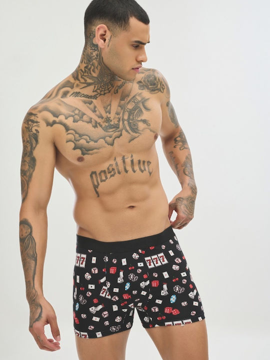 Herren Boxershorts Black 1Packung