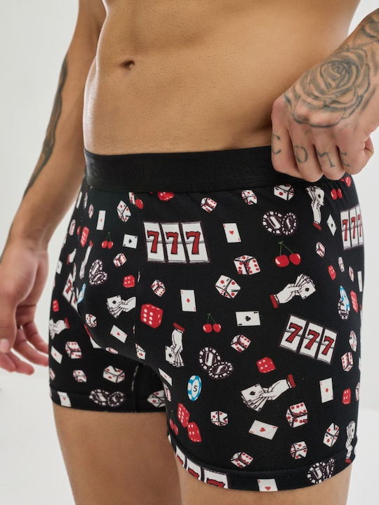 Herren Boxershorts Black 1Packung