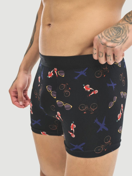 Herren Boxershorts Black 1Packung