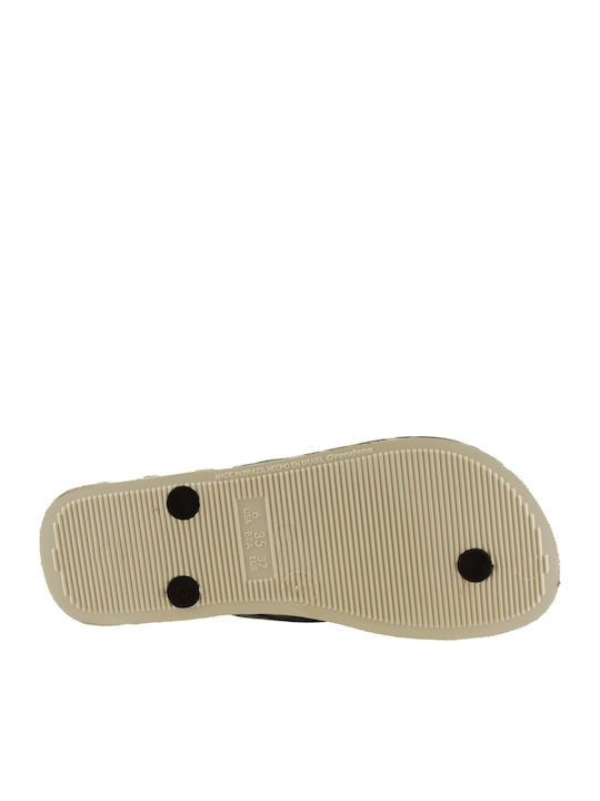 Animal Flip Flops In Black Colour