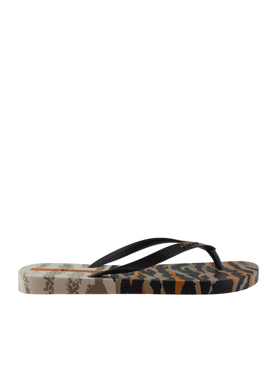 Animal Flip Flops In Black Colour