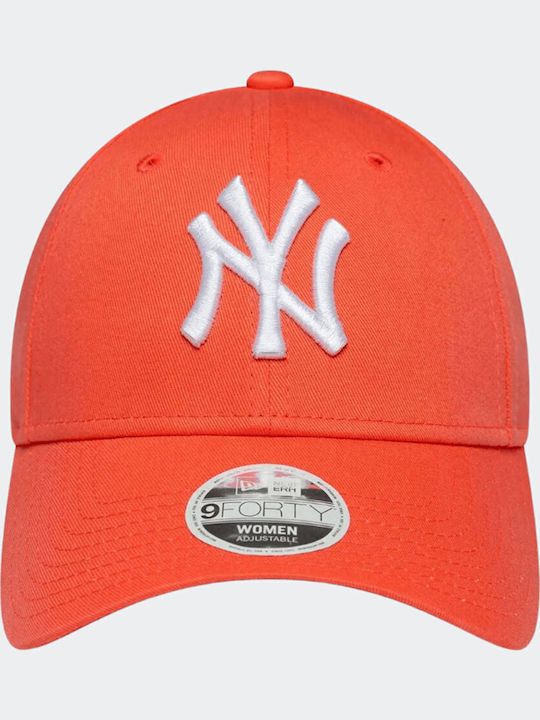 New Era New York Yankees Women's MLB League Essential Orange 9Forty Adjustable Cap Orange Hat