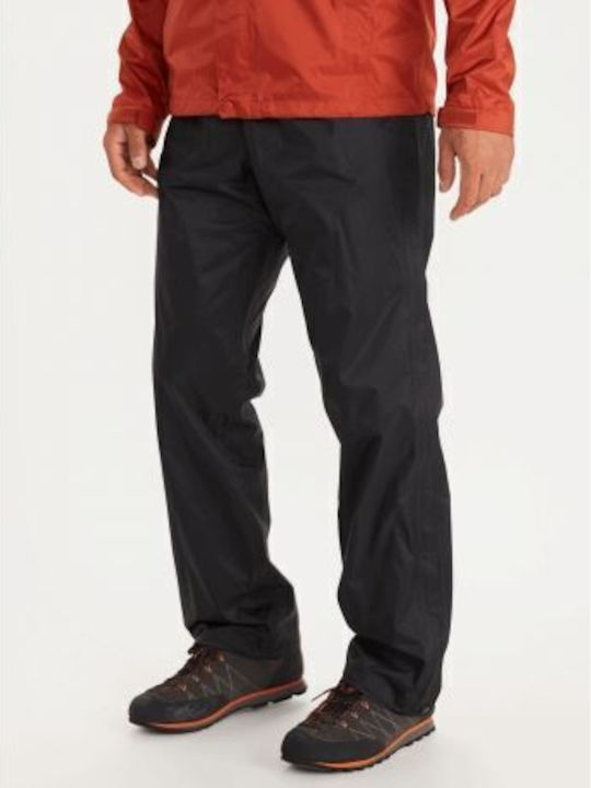 Marmot Precip Eco Full Zip Pant Ανδρικό Μακρύ Παντελόνι Πεζοπορίας Μαύρο
