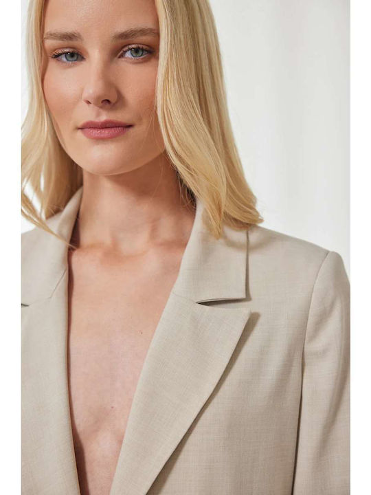 Enzzo Damen Blazer Beige