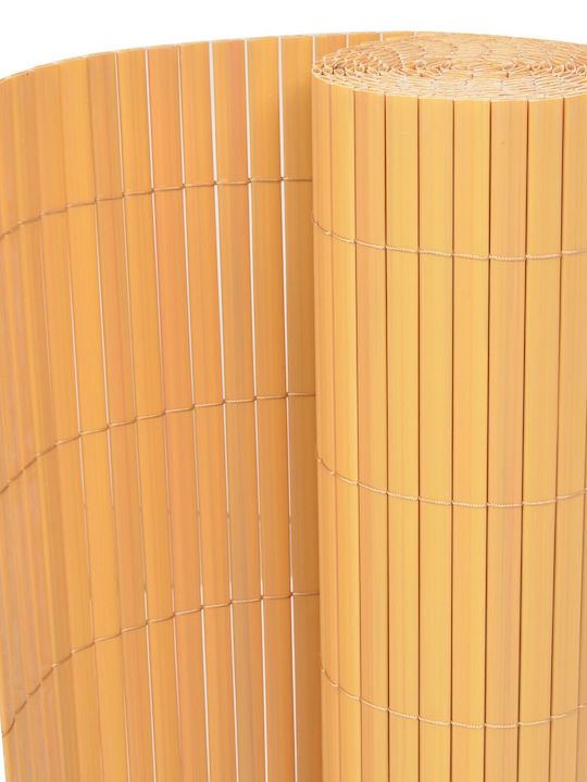 vidaXL Doppelseitig Bambuszaun Kunststoff mit Ganzes Schilf 1.5x5m