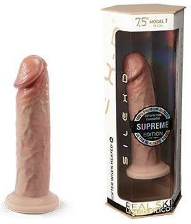 Glass Dildo With Suction Cup Flesh 19cm