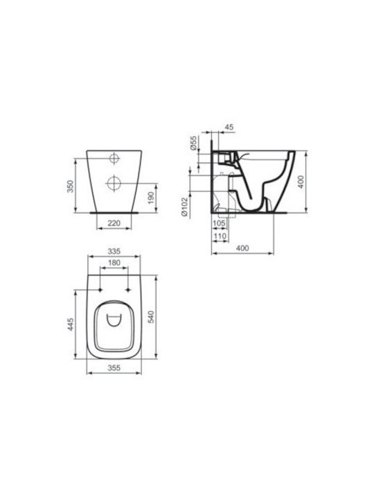 Ideal Standard I.life B Floor-Standing Toilet White