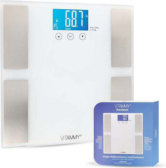 Vitammy Ψηφιακή Ζυγαριά 150kg Λευκή