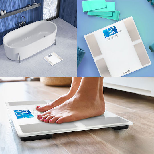 Vitammy Ψηφιακή Ζυγαριά 150kg Λευκή