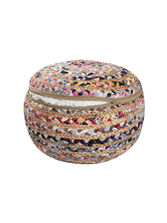 Bean Bag Stool Poof Pol Rugs Multicolour 40x40x20cm